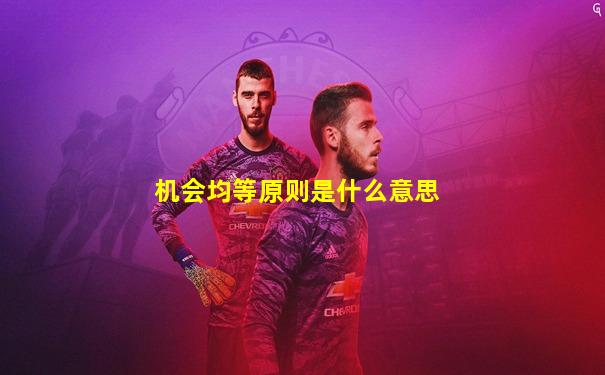 机会均等原则是什么意思