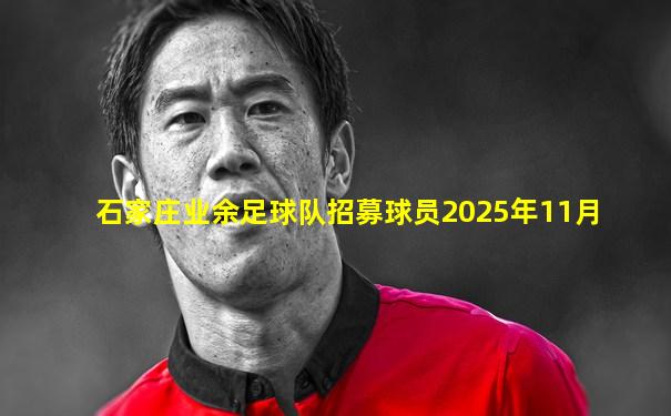 石家庄业余足球队招募球员2025年11月
