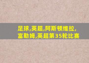 足球,英超,阿斯顿维拉,富勒姆,英超第35轮比赛