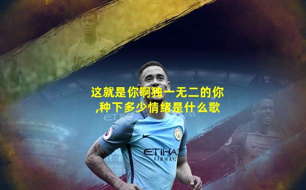 这就是你啊独一无二的你,种下多少情绪是什么歌